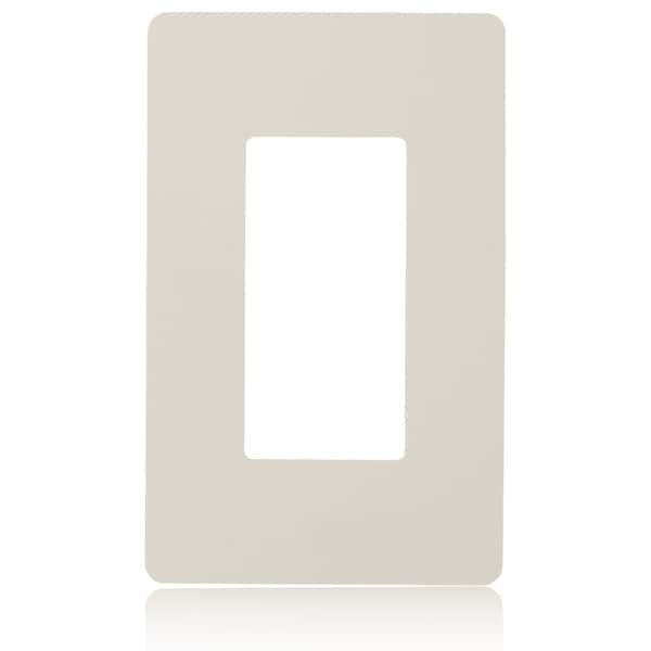 Faith 1-Gang Decorator Screwless Wall Plate Child Safe Outlet Covers, USB Receptacle, Light Almond - SWP1-LA-01