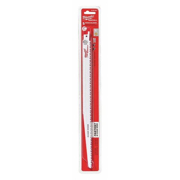 Milwaukee Tool 12" 6 TPI Fleam Ground SAWZALL Blades (5 Pk) - 48-00-5017