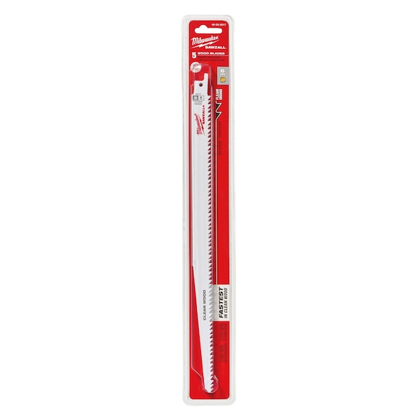 Milwaukee Tool 12" 6 TPI Fleam Ground SAWZALL Blades (5 Pk) - 48-00-5017