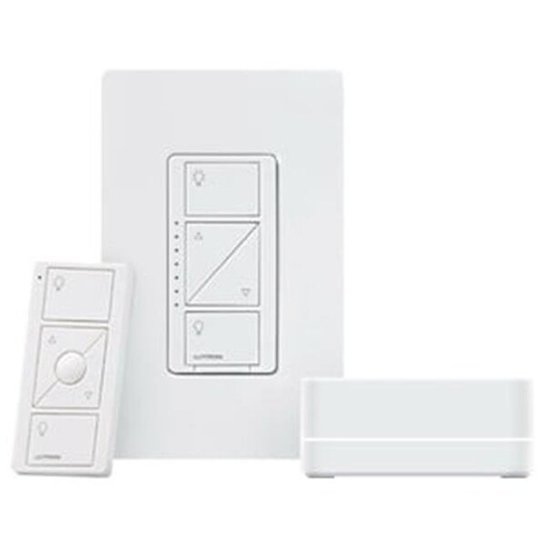 Lutron Lutron Electronics 212389 Caseta Wireless Dimmer Kit with Smart Bridge - White - 212389