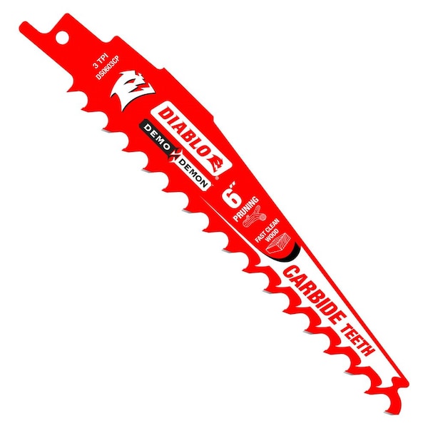 Diablo Carbide Tipped Pruning and Clean W, PK10, 10 PK - DS0603CP10