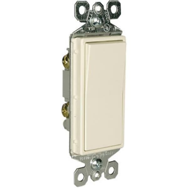 Yhior TM870LACC10 Single Pole Switch; 15A; Light Almond - YH570246