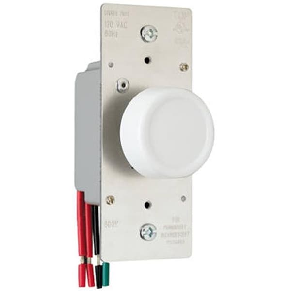 Yhior R603PLTKV 600W 3 Way Maximum Rotary Dimmer; Light Almond - YH570309