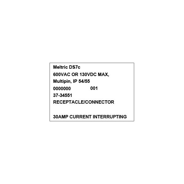 Meltric 37-34551 RECEPTACLE - 37-34551