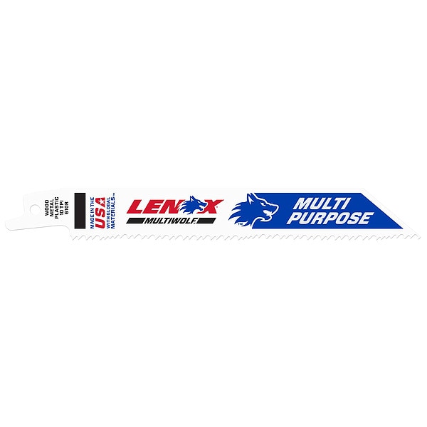 Lenox Reciprocating Saw Blades, 6 in L, Steel - 20561S610R