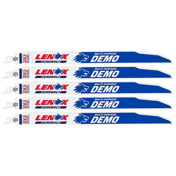 Lenox 10 TPI Reciprocating Saw Blades, 5 PK - LXAR1250R