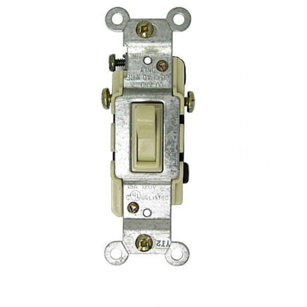 American Imaginations 5.25 in. x 7.25 in. Electrical Switch in Ivory - AI-35002