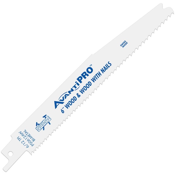 Avanti Pro AvantiPro 6" 6/12 TPI BM Recip Bl, PK200, 200 PK - PS0612AW200