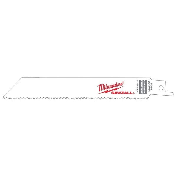 Milwaukee Tool 8" 8/12 TPI SAWZALL Blades (50 Pk) - 48-01-6093