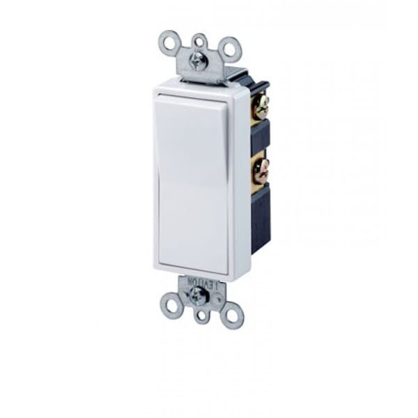 American Imaginations 1.688 in. x 4.188 in. Electrical Switch in White 15 AMP - AI-35008