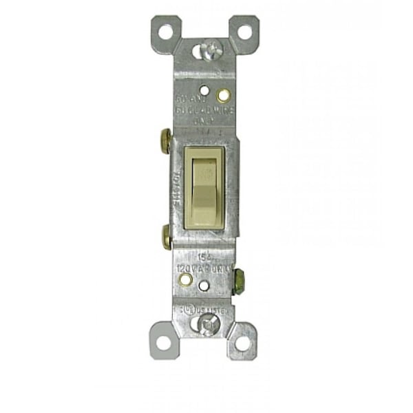 American Imaginations 5.25 in. x 7.25 in. Electrical Switch in Ivory 15 AMP - AI-35000