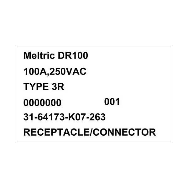 Meltric 31-64173-K07-263 RECEPTACLE - 31-64173-K07-263