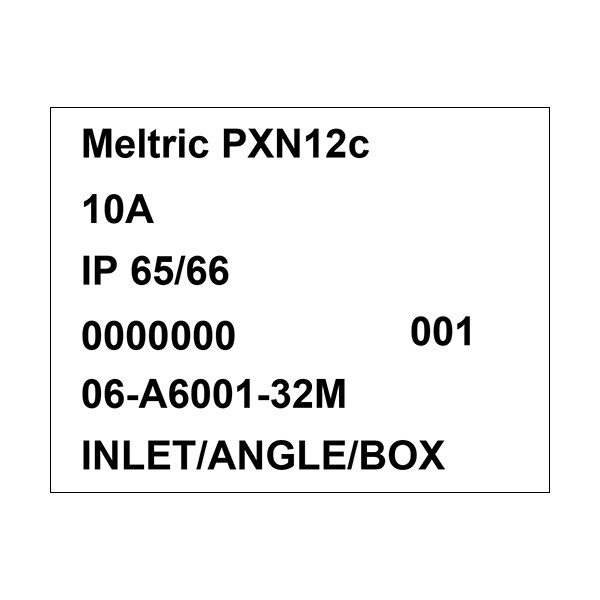 Meltric 06-A6001-32M INLET/ANGLE ADAPTER/BOX 45 DEGREE - 06-A6001-32M