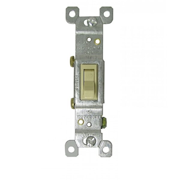 American Imaginations 5.25 in. x 7.25 in. Electrical Switch in Ivory 15 AMP - AI-35005
