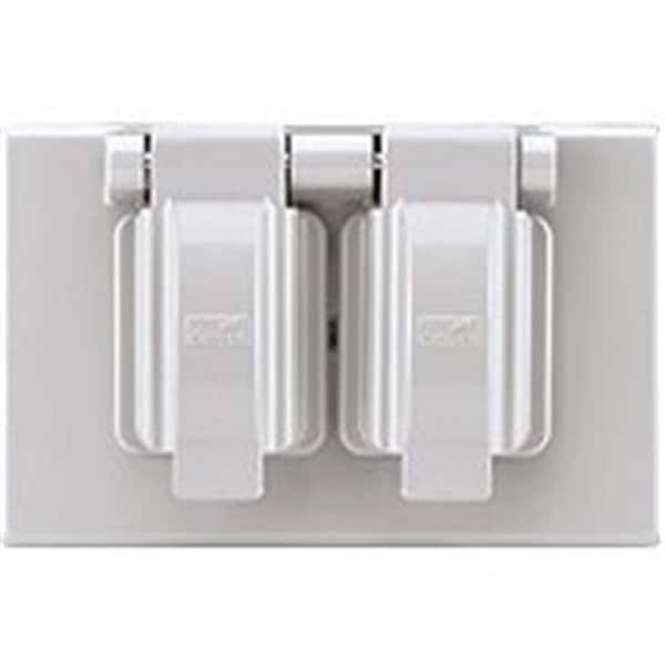 Eaton Wiring Devices Cooper Wiring S1962W-SP Duplex Receptacle Outlet Cover - 6088496