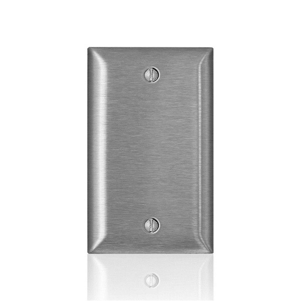 Ezgeneration C-Series Stainless Steel 1 Gang Metal Blank Wall Plate - EZ2742645