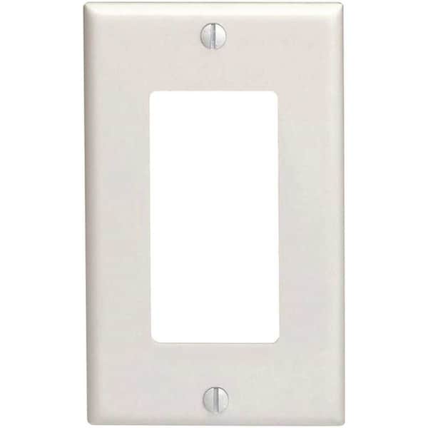 Leviton 1-Gang White Decorator/Rocker Wall Plate, 10PK - M24-80401-WMP