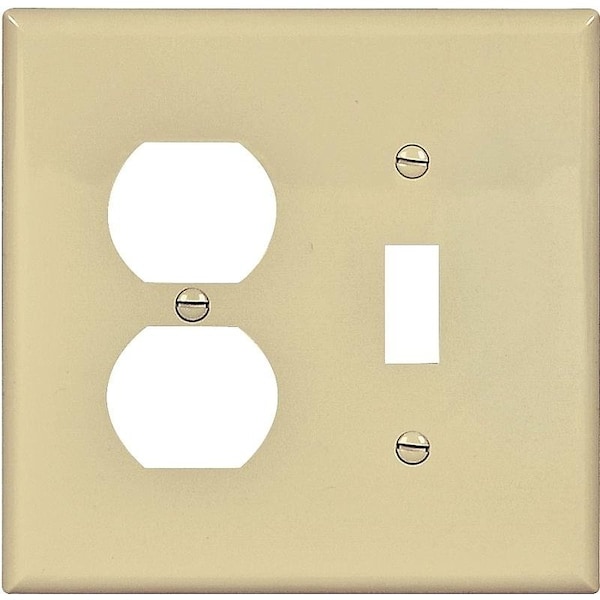 Eaton Wiring Devices WALL PLATE 2G TGLDUPL MID IV - PJ18V