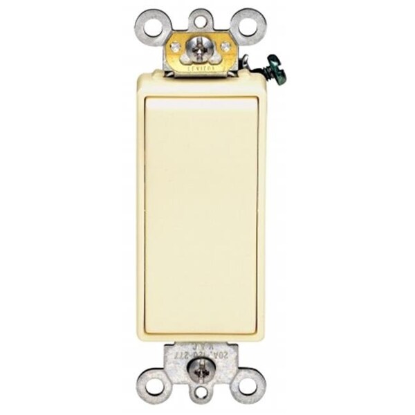 Leviton Leviton Mfg S11-05621-2IS Ivory 20 Amp Decora Plus Rocker AC Quiet Switch - S11-05621-2IS