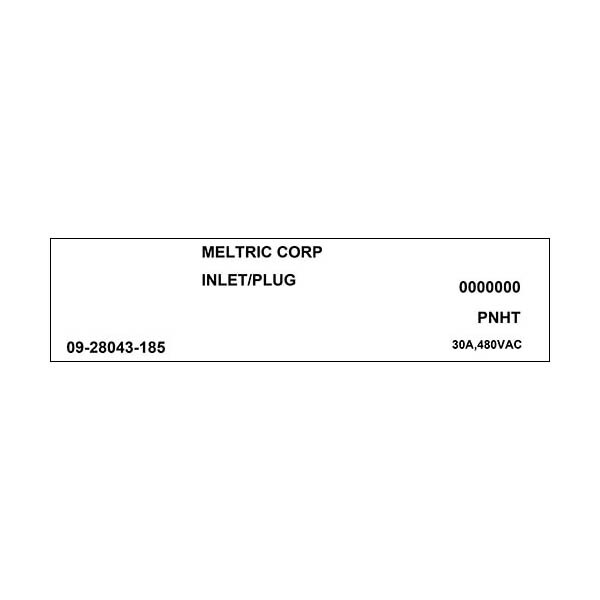 Meltric 09-28043-185 INLET HIGH TEMPERATURE - 09-28043-185