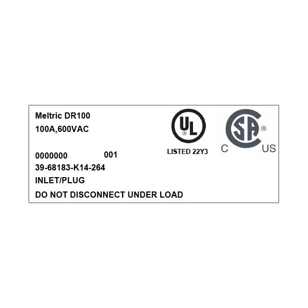 Meltric 39-68183-K14-264 INLET - 39-68183-K14-264