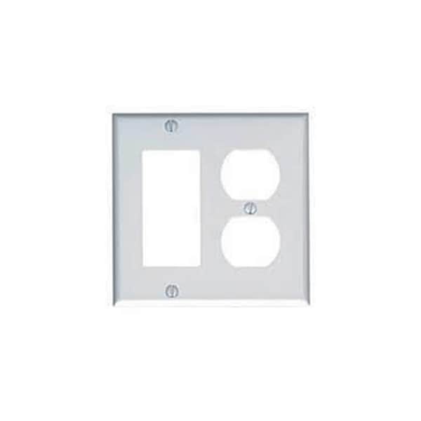 Mulberry Number of Gangs: 2 Steel, Semi-Gloss Finish, White - 86672