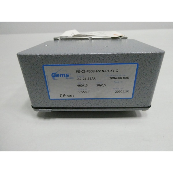 Gemas 1/4In 0-21Bar Interruptor de presión 480V-Ac 28V-Dc - PS-C2-P508H-S1N-P1-K1-G