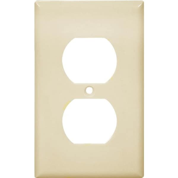 Eaton Wiring Devices 2132V Wallplate, 412 in L, 234 in W, 1 Gang, Thermoset, Ivory, HighGloss - 2132V-10-L