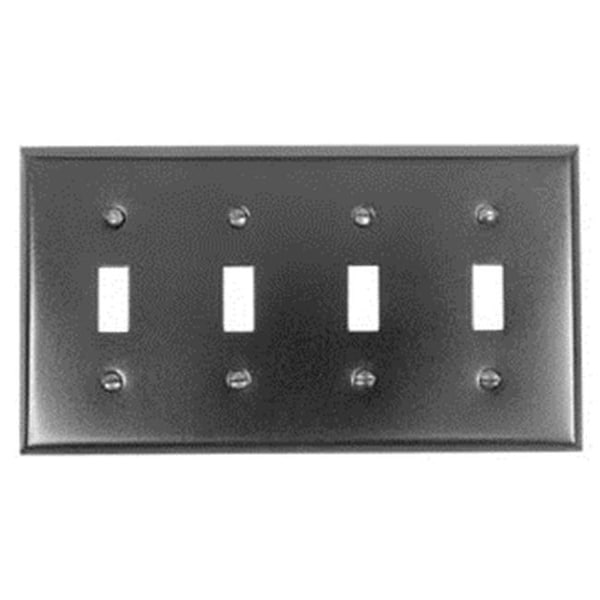 Acorn Mfg Acorn AW4BP 0314 4-Toggle Switch Plate - AW4BP