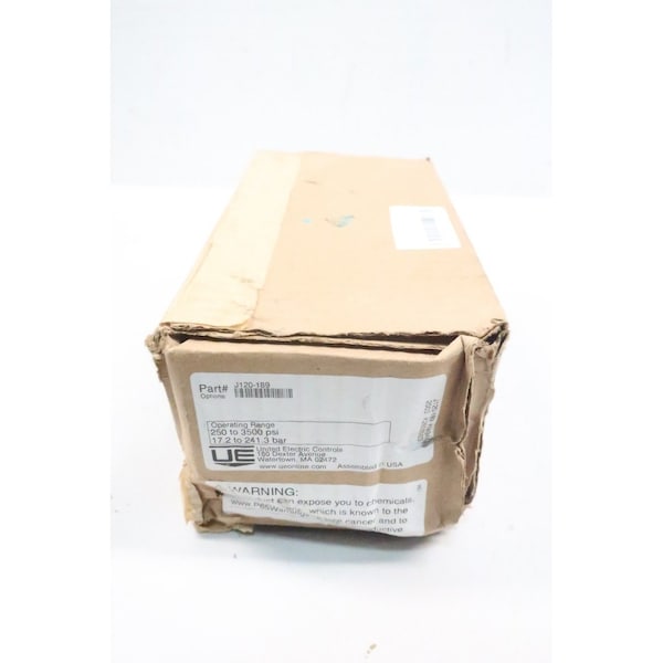 Interruptor de presión Ue United Electric de 250-3500 PSI y 480V-AC - J120-189