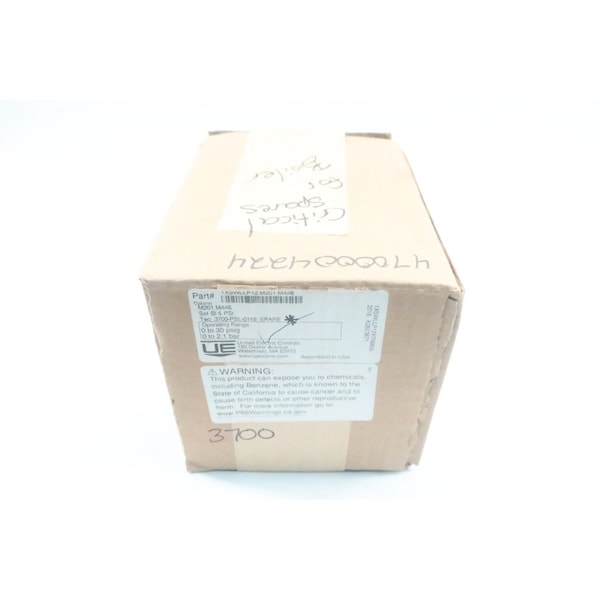 Interruptor de presión United Electric de 0-30Psi - 1XSWLLP12 M201 M446