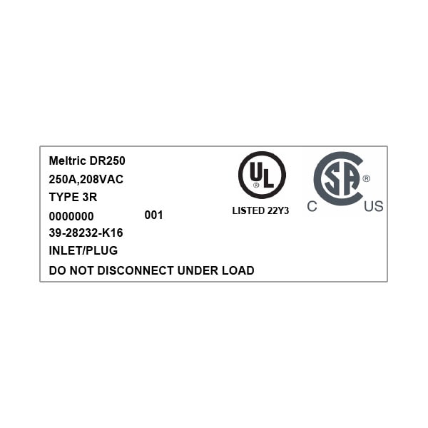 Meltric 39-28232-K16 INLET - 39-28232-K16