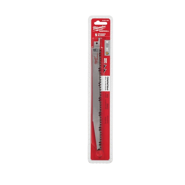 Milwaukee Tool 9" 5 TPI Pruning SAWZALL Blade (5 PK) - 48-00-1301