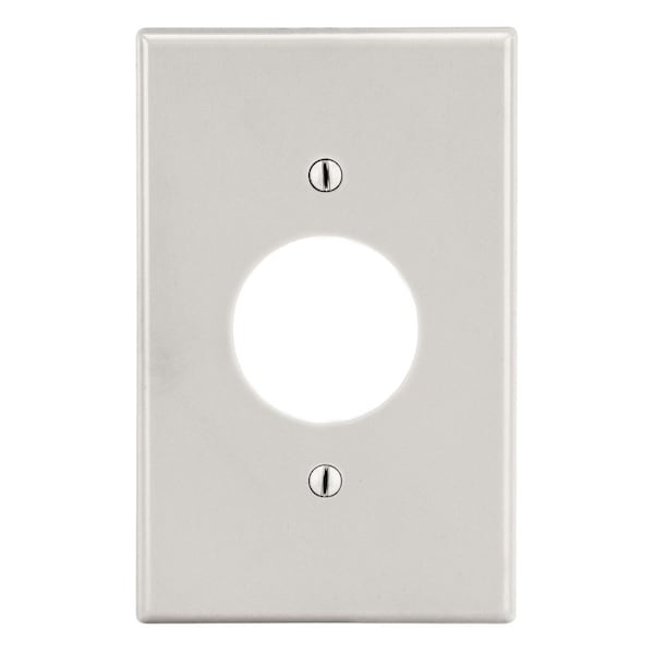 Hubbell Wiring Device-Kellems Wallplate, 1-Gang, 1.40" Opening, Light Almond - P7LA