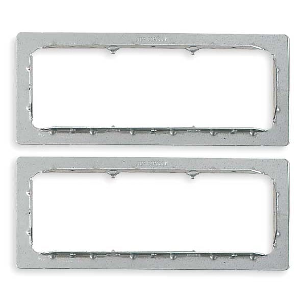 Sti Three Gang Pathway Wall Plates, Steel, Galvanized Finish, Silver - EZP333W