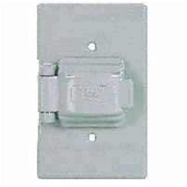 Eaton Wiring Devices S1961 1-Gang Non-Metalic Single Receptacle Cover - 6181952