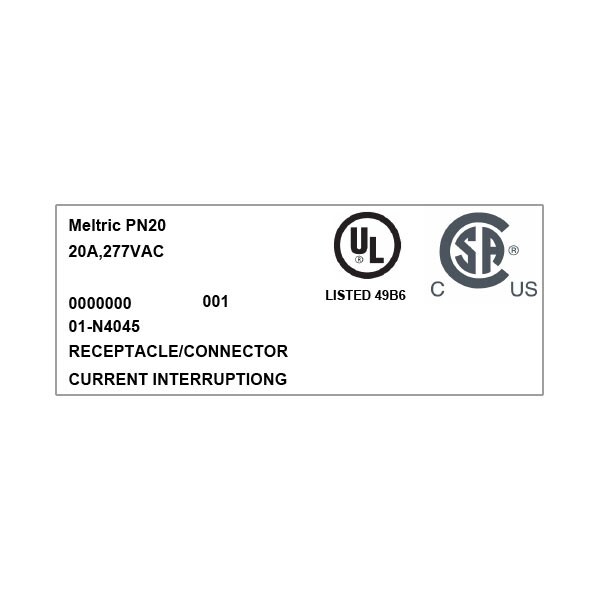 Meltric 01-N4045 RECEPTACLE - 01-N4045
