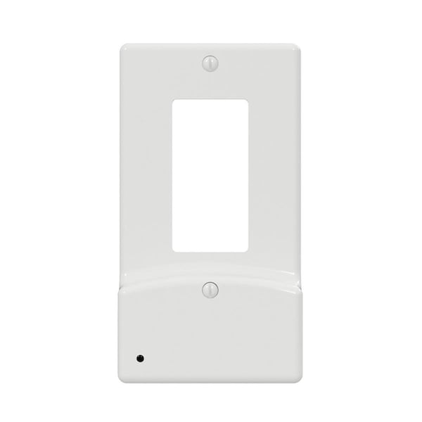 Light House Beauty LumiCover White 1-Gang Plastic Rocker USB Nightlight Wall Plate - LI2087647