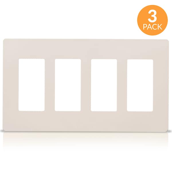 Faith Wall Plate, Number of Gangs: 4-Gang Plastic, Light Almond - SWP4-LA-03