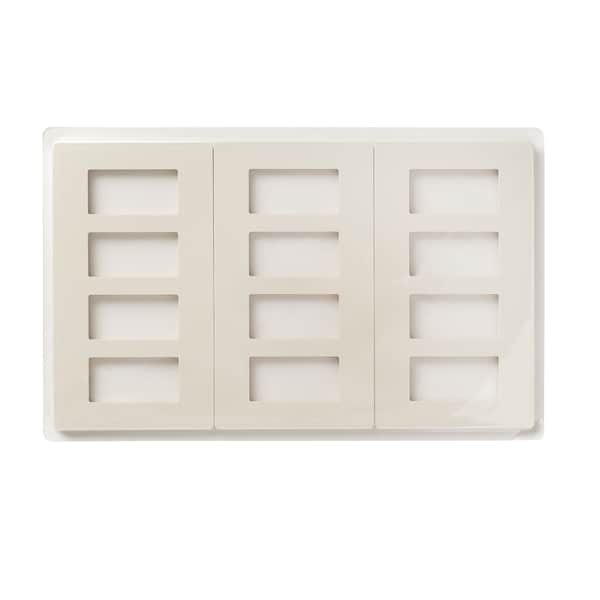 Faith Wall Plate, Number of Gangs: 4-Gang Plastic, Light Almond - SWP4-LA-03