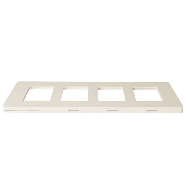 Faith Wall Plate, Number of Gangs: 4-Gang Plastic, Light Almond - SWP4-LA-03