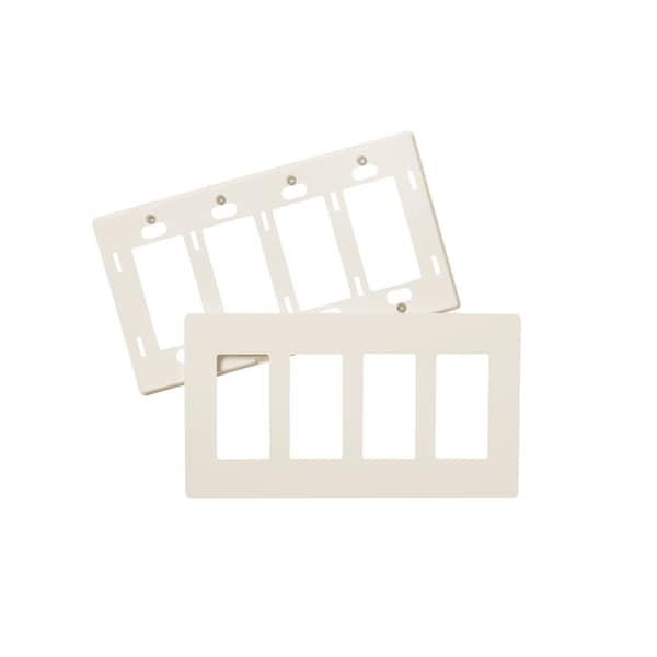 Faith Wall Plate, Number of Gangs: 4-Gang Plastic, Light Almond - SWP4-LA-03