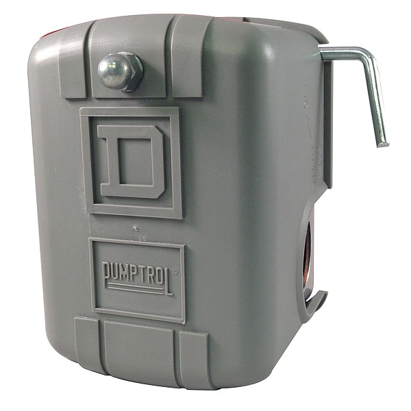 Interruptor de presión Telemecanique Sensors, (1) Puerto, 1/4 de pulgada FNPS, DPST, 5 a 80 psi, Acción Estándar - 9013FYG2J24M4