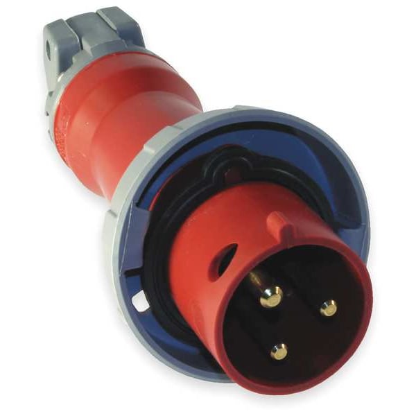 Hubbell IEC Pin and Sleeve Plug, 2P, 3W, 20A, 480V - HBL320P7W