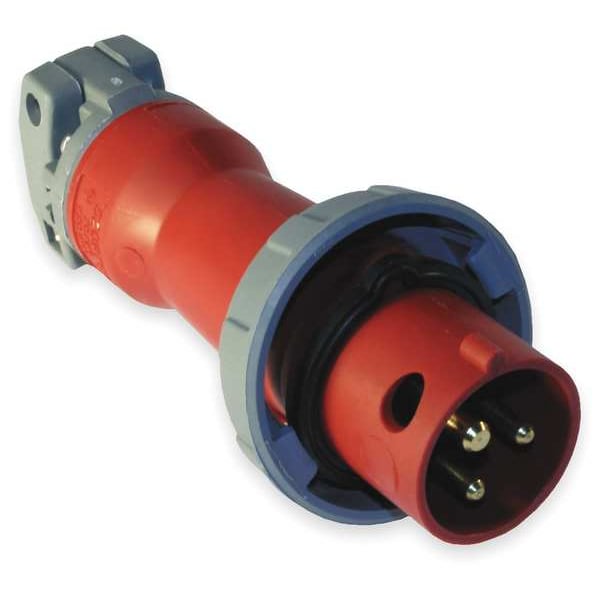 Hubbell IEC Pin and Sleeve Plug, 2P, 3W, 30A, 480V - HBL330P7W