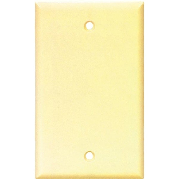 Eaton Wiring Devices 2129 Wallplate, 412 in L, 234 in W, 008 in Thick, 1 Gang, Thermoset, Ivory - 2129V-BOX