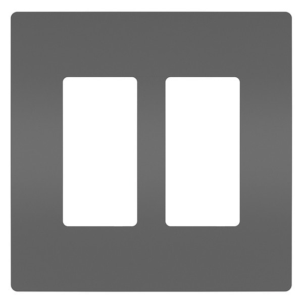 Zoro Select Rocker Wall Plate, Number of Gangs: 1 Plastic, Smooth Finish, Black - RWP26BK
