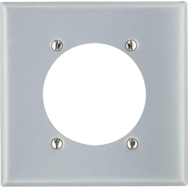 Leviton 2-Gang Steel Range/Dryer Wall Plate - 001-0S701-0GY