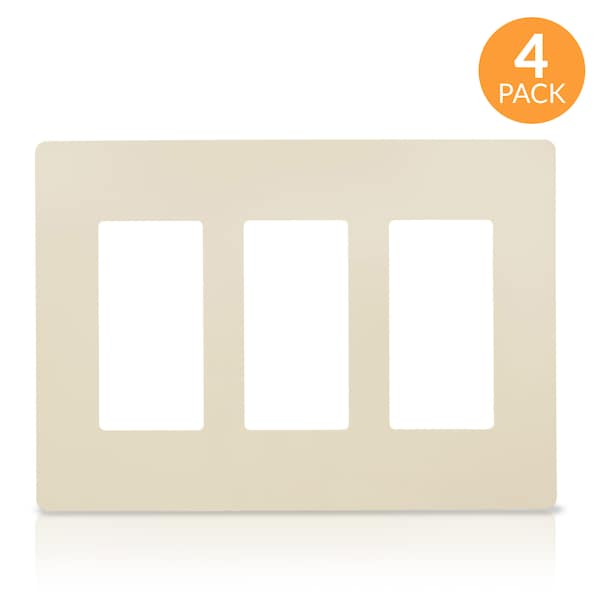 Faith Wall Plate, Number of Gangs: 3-Gang Plastic, Ivory - SWP3-IV-04