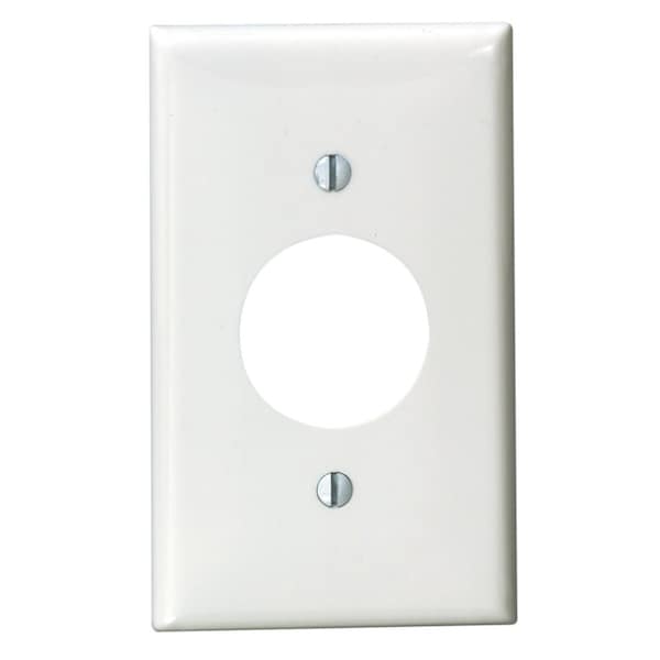 Leviton Wallplt Nylon 1G Rnd Wht - 80704-00W